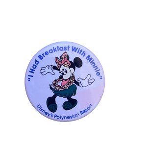 Vintage 90s Disney World I had breakfast with Minnie Mouse Polynesian Resort Pin